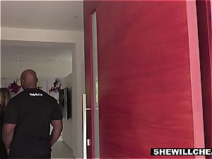SHEWILLCHEAT - ultra-kinky Real Estate Agent ravages big black cock